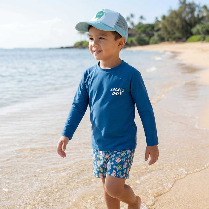 Navy Locals Only Long Sleeve Rashguard