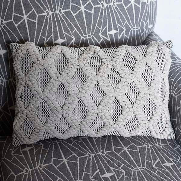 Neutral Diamond Pillow