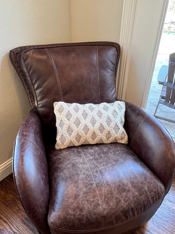 Neutral Diamond Pillow