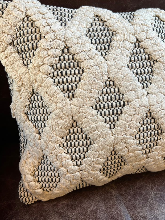 Neutral Diamond Pillow