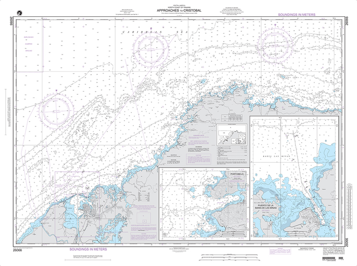 NGA Chart 26066: Approaches to Cristobal