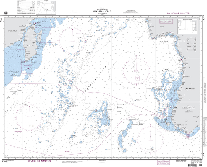 NGA Chart 72085: Makassar Strait-Southern Portion
