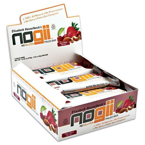 NoGii Paleo Bar - Nuts About Berries - 9 Bars - 856513002273