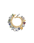 One Heart Color Charm Bracelet