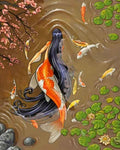 paint by numbers kit Beautiful Mermaid Illustrations