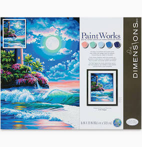 Paint by Numbers-Lighthouse in Moonlight