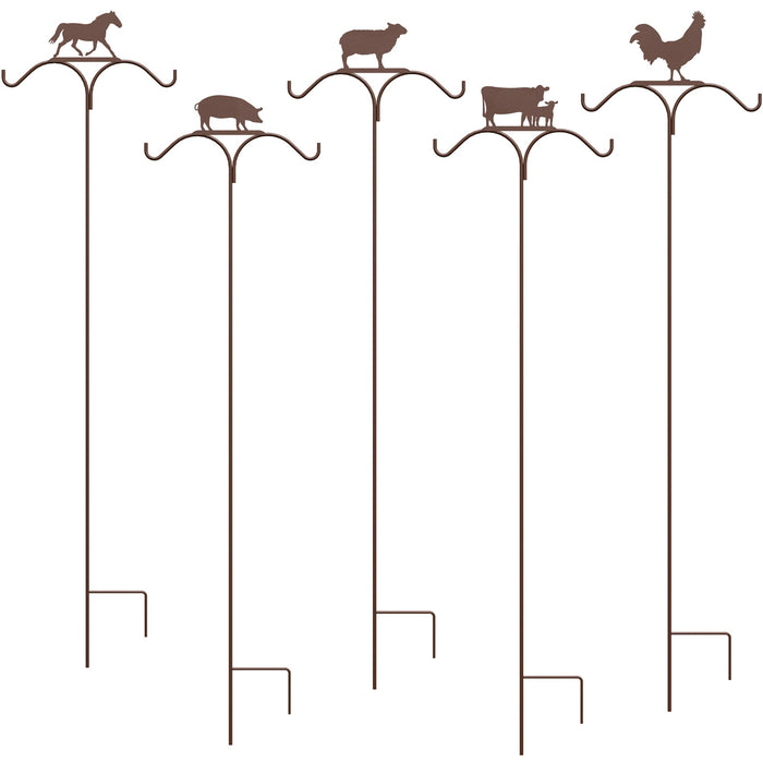 Panacea Double Barnyard Animal Shepherd Hook 84"