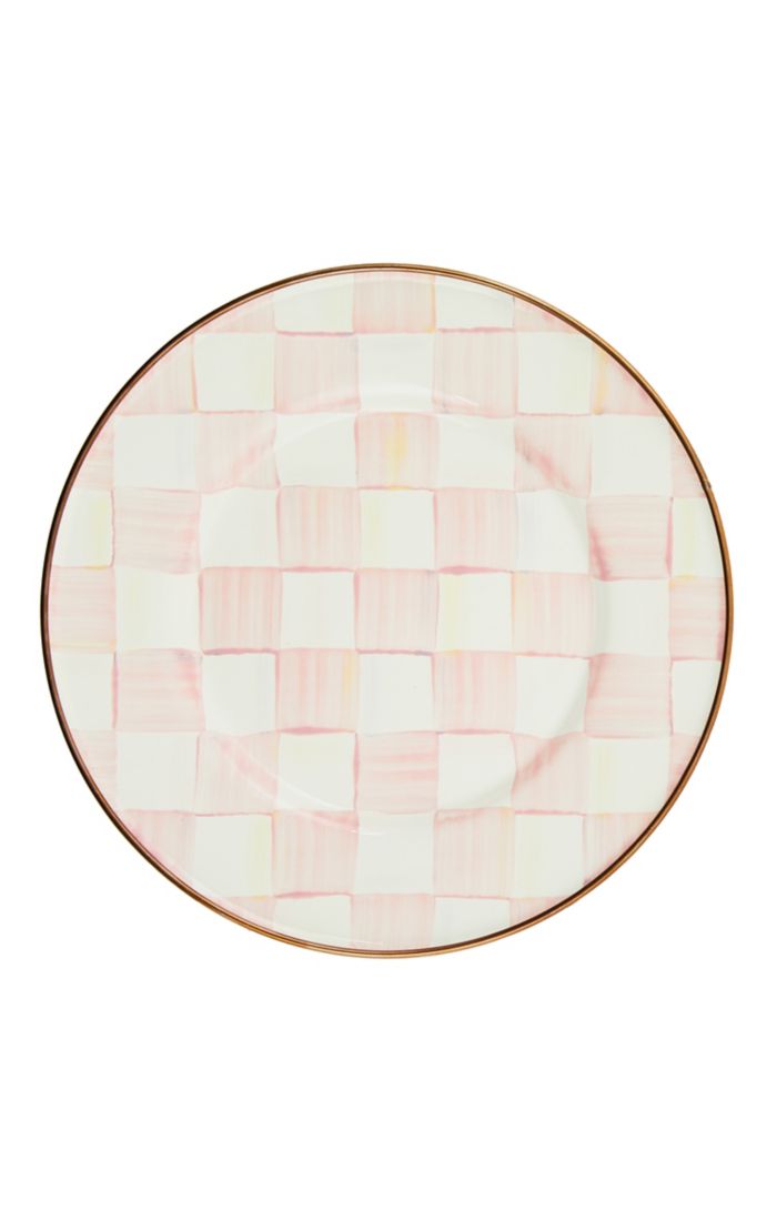 Rosy Check Enamel Salad/Dessert Plate