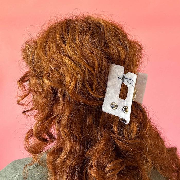 Sewing Machine Hair Claw Clip - Boho Fabrics -