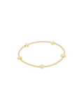 Signature Cross Small 2mm Gold Bracelet - Gold
