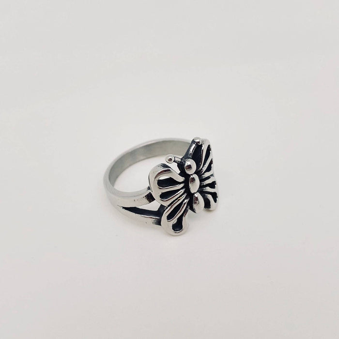Silver Butterfly Ring