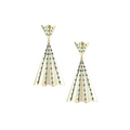 Solaris Statement Earrings, Aqua Glass