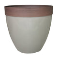 Southern Patio 15" Resin Hornsby Planter in Taupe Finish
