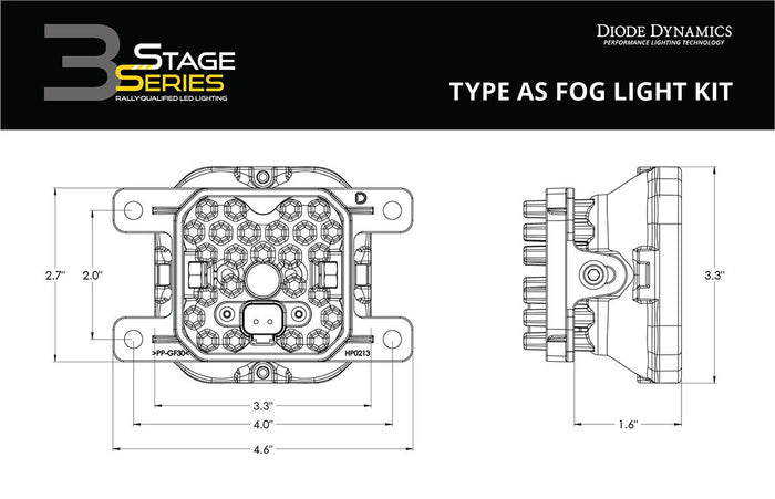 SS3 LED Fog Light Kit (w/ Standard Bumper) | 2021+ Bronco