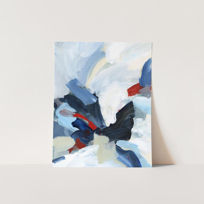 Modern New England Abstract Painting Wall Art Print or Canvas - Jetty Home