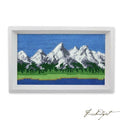 Tetons Needlepoint Valet Tray