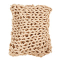 Textured Chunky Knit Cozy Throw: Natural / 50"x60"