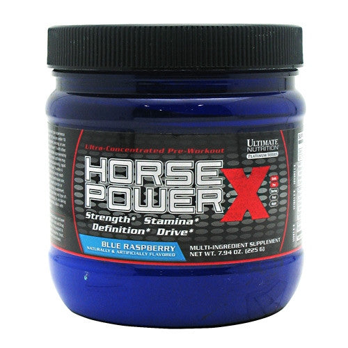 Ultimate Nutrition Platinum Series Horse Power X - Blue Raspberry - 45 Servings - 099071005816