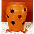 Union Products Tall Strawberry Planter Jar Terracotta 14" H