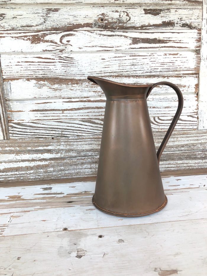 Vintage Inspired Copper Finish Pitcher
