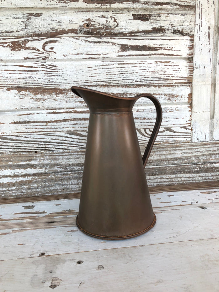 Vintage Inspired Copper Finish Pitcher