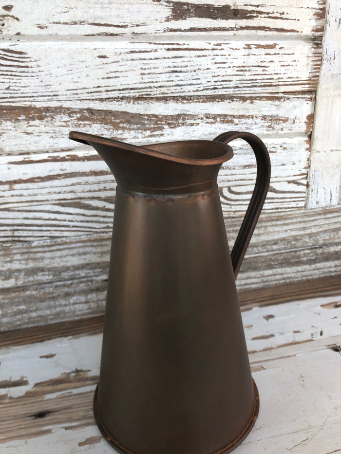 Vintage Inspired Copper Finish Pitcher