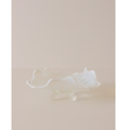 White Opalescent Glass Dish